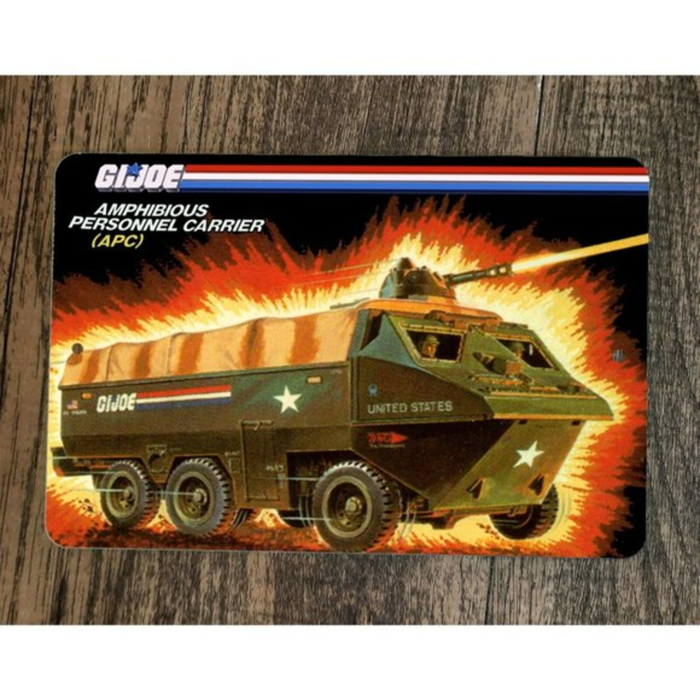 APC Amphibious Personnel Carrier 8x12 Metal Wall‎ Sign GI Joe Poster